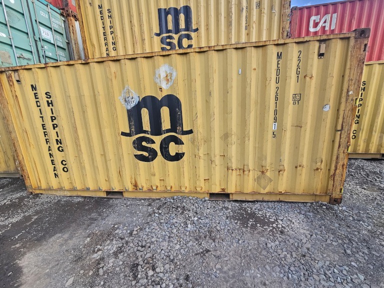 Used 20ft yellow container