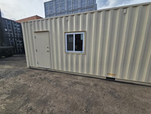 Exterior view of a 20 foot mobile office